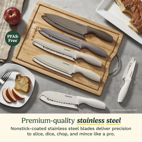 Miniatura 2 de Cuisinart Advantage - Juego de cuchillos de cocina de 12 piezas, cuchillos de acero inoxidable con revestimiento antiadherente de calidad Rubor