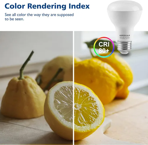 Miniatura 4 de BR20 Bombilla LED regulable 3000 K, blanco cálido, 7 W, 50 W, 60 W, equivalente a 750 lm, base E26, bombillas de inundación para iluminación