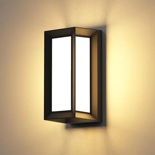 Miniatura 7 de Sytmhoe Luces de pared exteriores del anochecer al amanecer, moderna lámpara LED para exteriores, aplique de pared negro de 3000 K, luz exterior