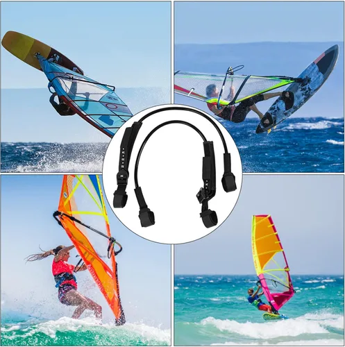 Miniatura 4 de 2 correas de arnés de windsurf, correa ajustable para tabla de surf de 28 a 34 pulgadas, accesorios de fitness para surf al aire libre