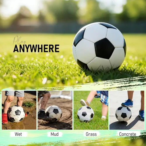 Miniatura 6 de Richball Pelota de fútbol de juguete Blanco y negro