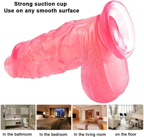 Miniatura 4 de IOCCIOBB Juguetes porno para adultos, consolador gigante de 2.75 pulgadas de diámetro, potentes ventosas, juegos sexuales manos libres y enchufe