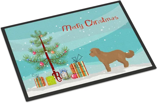 Miniatura 135 de Caroline's Treasures CK3799MAT Akita Shepherd - Tapete de árbol de Navidad de 18 x 27 pulgadas, tapete para puerta delantera, interior y exterior