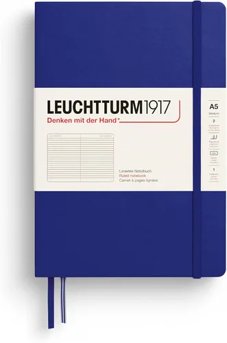 Miniatura 95 de LEUCHTTURM1917 - Cuaderno de tapa dura mediano A5 con 251 páginas numeradas para escritura y diario (verde menta, con puntos)