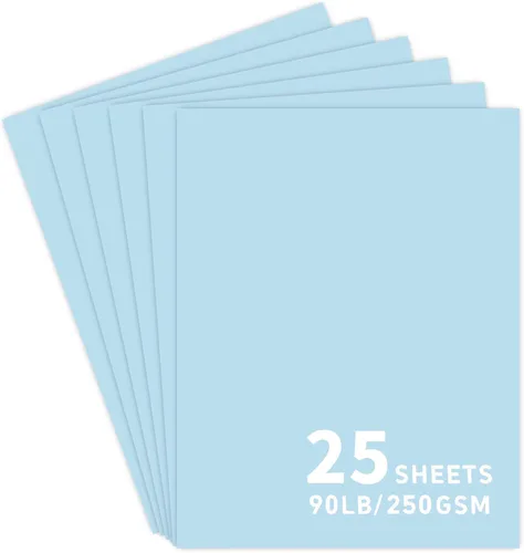 Miniatura 10 de 25 hojas de papel de cartulina negra, cartulina de 8.5 x 11 para Cricut. Black6