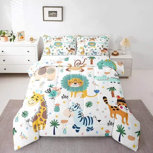 Miniatura 9 de Feelyou Juego de ropa de cama con diseño de dragón y galaxia, cielo estrellado, para niños y niñas, diseño de dragón, decoración colorida, colección
