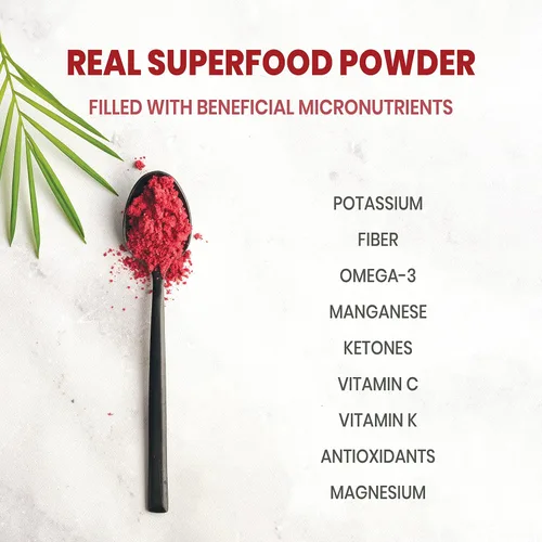Miniatura 5 de Jungle Powders Polvo de frambuesa liofilizado de 7 onzas, frambuesas liofilizadas en polvo sin azúcar, aditivos, relleno y extracto de superalimento
