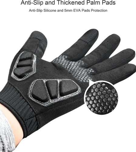 Miniatura 3 de KUTOOK Cycling Gloves Full Finger Breathable Touch Screen Anti-Slip Pad MTB Bike Gloves for Men Women