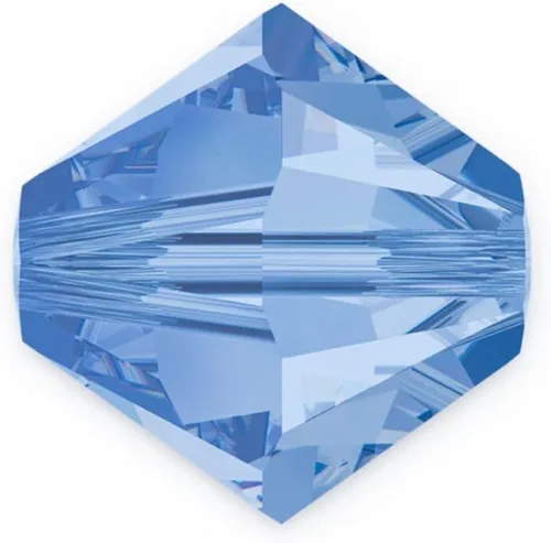 Miniatura 68 de 100 piezas auténticas Preciosa de 3 mm (0,12 pulgadas) cuentas sueltas de cristal bicono facetado pequeño amatista púrpura compatibles con cristales