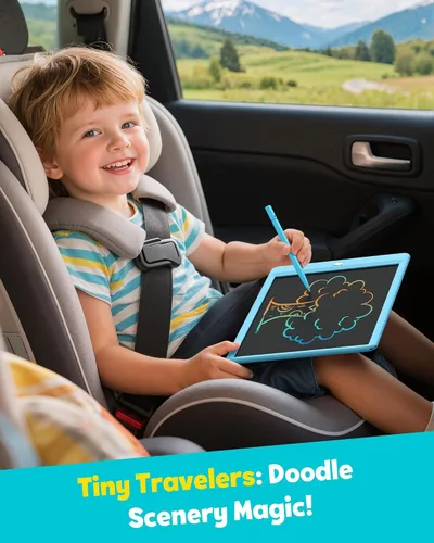 Miniatura 6 de TEKFUN: Tablero de garabatos LCD de 8.5 pulgadas, tabla de dibujo para niños, tableta de escritura, tablero de dibujo mágico, tablero de garabatos
