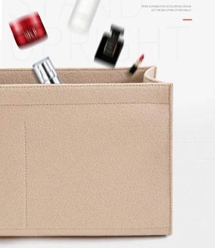 Miniatura 3 de Lckaey organizador de bolsas para dior book tote medium small book tote insert2008beige-S