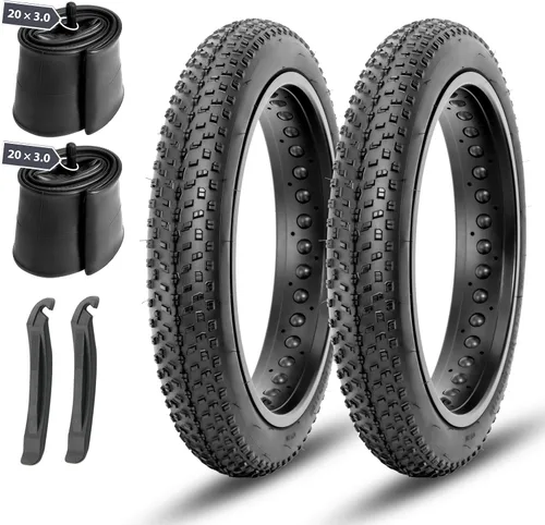Miniatura 13 de MOHEGIA Fat Bike Tire: 20x3.0/20x4.0/26x3.0/26x4.0 Inch Foldable Replacement for E-Bike and MTB On-Road and Off-Road