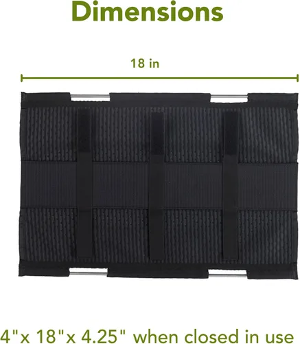 Miniatura 3 de Perfect POSTURE Mini organizador de cables de malla, sistema de gestión de cables montado en abrazadera, malla flexible y compatible con escritorio
