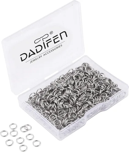 Miniatura 8 de Anillos de salto de oro de 0.157 in, 0.197 in, 0.236 in, 0.276 in, 0.315 in, 0.394 in, anillos de salto abiertos para joyería suministros
