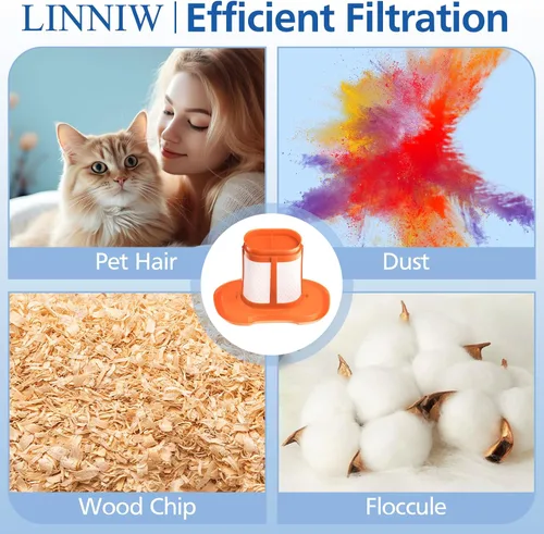 Miniatura 6 de Filtro HHVKF10 compatible con Black y Decker - Filtro de vacío de mano, lavable, apto para modelos HHVK HHVK320J HHVK320J10 HHVK320JZ01 HHVK515J