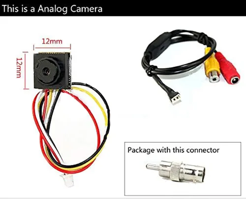 Miniatura 2 de CCTV HD Mini cámara de seguridad HD 1000TVL 0.142 in 90degree pequeña cámara portátil mini cámara de vigilancia (DST-CM12p1)