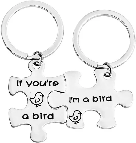 If You're A Bird I'm A Bird Llavero The Notebook Movie Jewelry Llavero para parejas, regalo F-9PBI