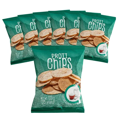Miniatura 8 de Proti-Thin Barbecue Proti Protein Chips, 0.45 onzas de proteína, bajas en calorías, bajas en carbohidratos, bajas en grasas, sin azúcar, alta fibra