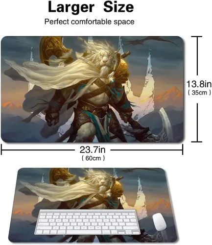 Miniatura 2 de Juego de mesa MTG Playmat Games Tamaño 60X35 cm CCG Compatible para MTG CCG RPG Juego de cartas coleccionables (Ajani Steadfast)