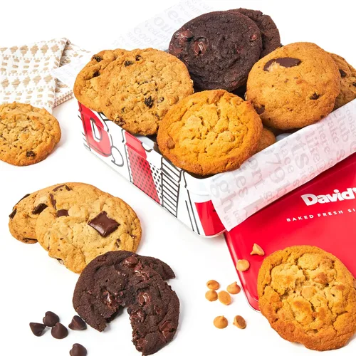 David's Cookies Galletas recién horneadas – Deliciosa variedad suave hecha a mano – Exquisito regalo gourmet para amigos y familiares en ocasiones