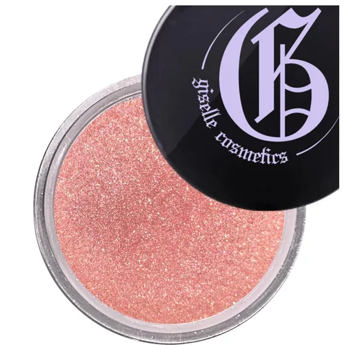 Sombra de ojos mineral suelta en tonos pastel de rosa naranja, orgánica, sin talco, paleta de sombra de ojos de alto pigmento con sombra de ojos con