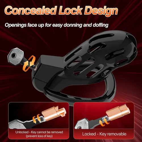 Miniatura 6 de Jaula de castidad masculina, dispositivo de castidad grande para hombre, ejercicio de pene, equipo de bondage SM y accesorios, juguetes sexuales