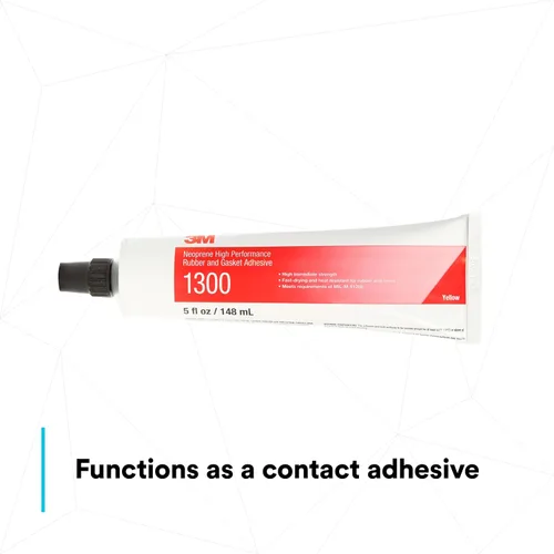 Miniatura 5 de 3M Neopreno adhesivo de alto rendimiento para juntas y caucho 1300, color amarillo, grado industrial, resistente, para unión de juntas, tubo de 5 fl