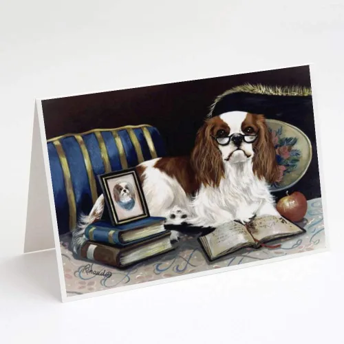 Miniatura 19 de Caroline's Treasures PPP3013GCA7P - Tarjetas de felicitación y sobres para mascotas de Basset Hound Teacher, paquete de 8 tarjetas en blanco