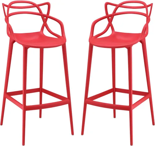 Miniatura 5 de Modway Enredado moderno moldeado plástico dos sillas de comedor en verde