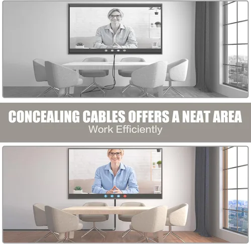Miniatura 6 de Cubierta de pared para cable, 39 pulgadas, autoadhesivas, para cables en la pared, cable de extensión para piso, TV montada, cavidad del hogar