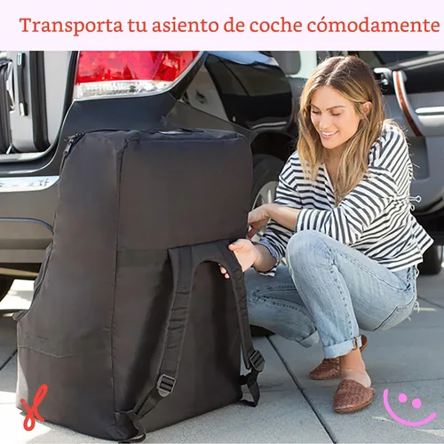 Miniatura 7 de J.L. Childress Mochila acolchada para asiento de automóvil, bolsa de viaje para asiento de automóvil para avión, funda para la mayoría de portabebés