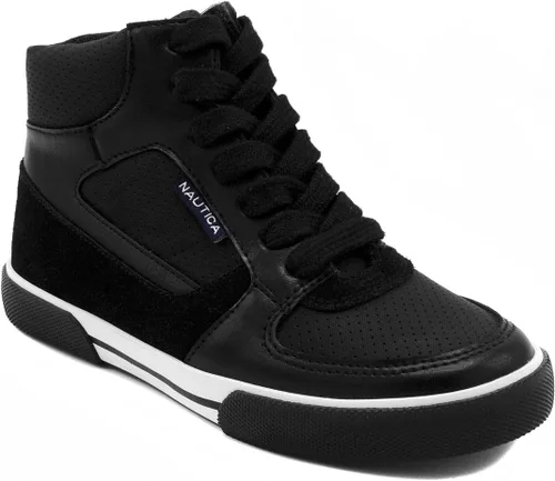 Nautica Horizon - Tenis con cordones para niños con corte alto tipo bota (niño pequeño y niño grande)