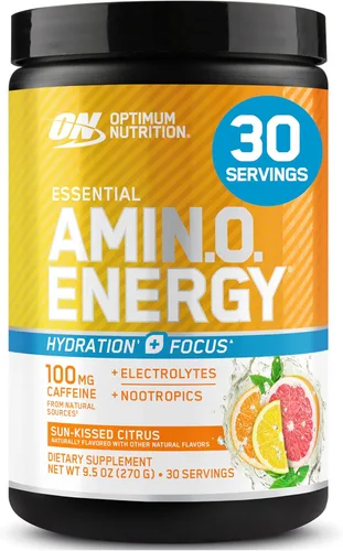 Miniatura 26 de Optimum Nutrition Amino Energy Plus Electrolytes - Bebida energética con aminoácidos y electrolitos para hidratación, sin azúcar, con BCAA, sabor