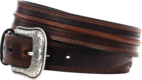 Miniatura 4 de Ariat Cinturón Western de cuero envejecido para hombre