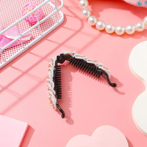 Miniatura 6 de minkissy Pinza para el cabello, pinzas de plátano para cabello grueso y delgado, soporte para cola de caballo para el cabello, diseño de clip