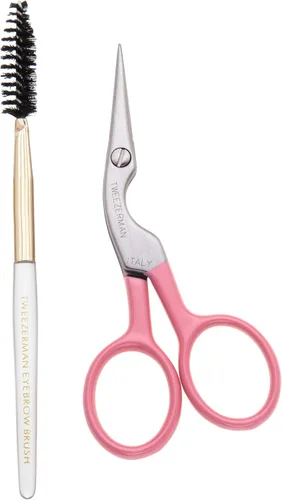 Miniatura 10 de Cepillo y tijera inoxidables para estilizar las cejas, de Tweezerman, paquete de de 1, Acero inoxidable clásico