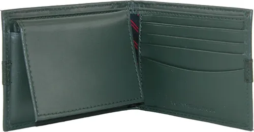 Miniatura 2 de Tommy Hilfiger Cartera de cuero genuino para hombre con múltiples ranuras para tarjetas