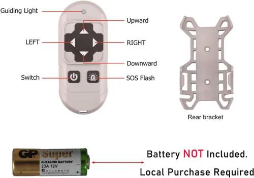 Miniatura 8 de Lightronic Foco LED para todo terreno, control remoto inalámbrico, 6000 K blanco frío de largo alcance para camiones y barcos, resistente a