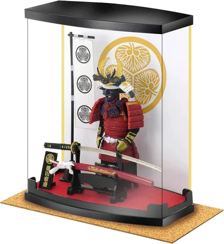 Miniatura 13 de MEISTER JAPAN Samurai Figura Naoe Kanetsugu Estatua de 8.3 pulgadas con vitrina 1:10 scale armor with iconic "Ai" love-crest helmet, miniature