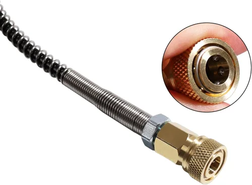 Miniatura 5 de TUXING 4500PSI PCP Paintball de alta presión estación de llenado de acero inoxidable Válvula HPA CO2 tanque DIN sistema de carga negro M18* 1.5