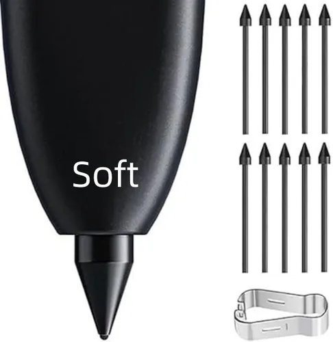 10 puntas suaves Galaxy S Pen compatibles con Samsung Galaxy Tab S10/S9/S8/S7/S6Lite/S6, Galaxy S24 Ultra/S23 Ultra/S22 Ultra, N20 Ultra/N10 Stylus