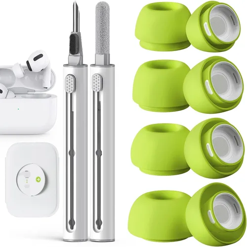 Miniatura 40 de Pohgelan Compatible con AirPods Pro de 2ª/1ª Generación Puntas de Repuesto para Auriculares, con Orificio de Reducción de Ruido y Pantalla