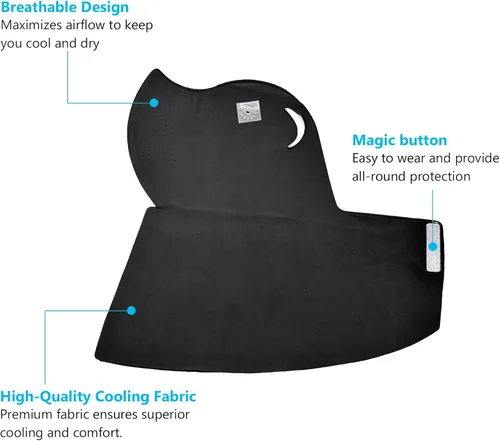 Miniatura 2 de Summer Cooling Neck Gaiter Face Mask for Women, UPF 50+ UV Protection, Breathable Ice Silk Sun Protection Mask