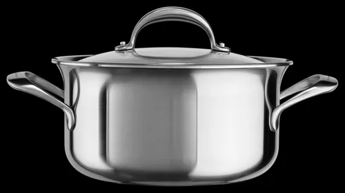 Miniatura 2 de KitchenAid KC2C60LCST - Cacerola baja de 5 capas con núcleo de cobre de 6 cuartos de galón con tapa, acero inoxidable, mediano, acabado de acero