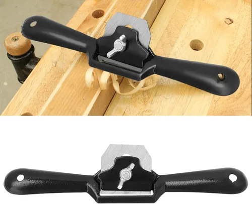 Miniatura 2 de 9 pulgadas ajustable Woodcraft mano cepilladoras de corte plano Spokeshave Woodcraft Recorte herramienta