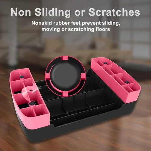 Miniatura 6 de Height-Adjustable 4"-6" Step Aerobics Platform Fitness Equipment Stepper Trainer Exercise Step Platform with 2 Riser