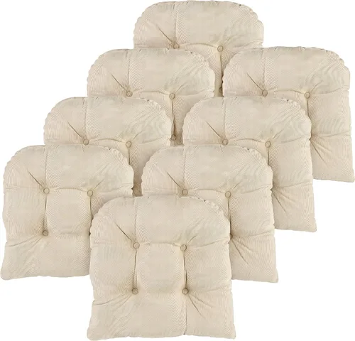 Miniatura 11 de Klear Vu Gripper Overstuffed - Cojines universales antideslizantes para silla de comedor para decoración de cocina o uso de oficina, almohadilla