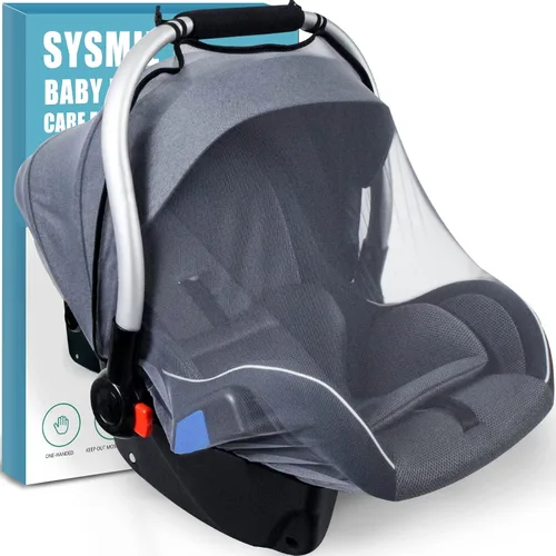 Mosquitera para asientos de automóvil de bebé, cochecito y moisés, red de malla para asiento de automóvil infantil, transpirable, fácil de instalar,