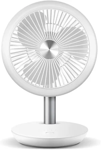 Soleus Air Ventilador de mesa portátil, ventilador de escritorio pequeño de 7 pulgadas, batería recargable de 4000 mAh, ventilador de piso USB