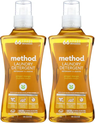 Miniatura 8 de Method Detergente líquido para lavandería; aroma a salvia de playa, removedor de manchas; 66 cargas por botella de 53.5 onzas; (paquete de 1)